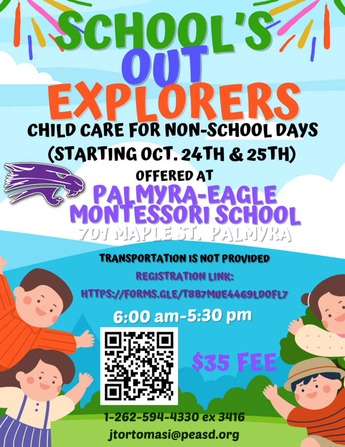 School's Out Explorers Flyer